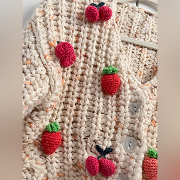 Free People Strawberry Fields Cardigan XS - Picture 5 of 11